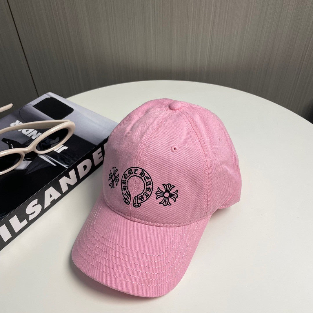 CH Horseshoe Plus Baseball Cap – Bubblegum Pink Cotton Canvas