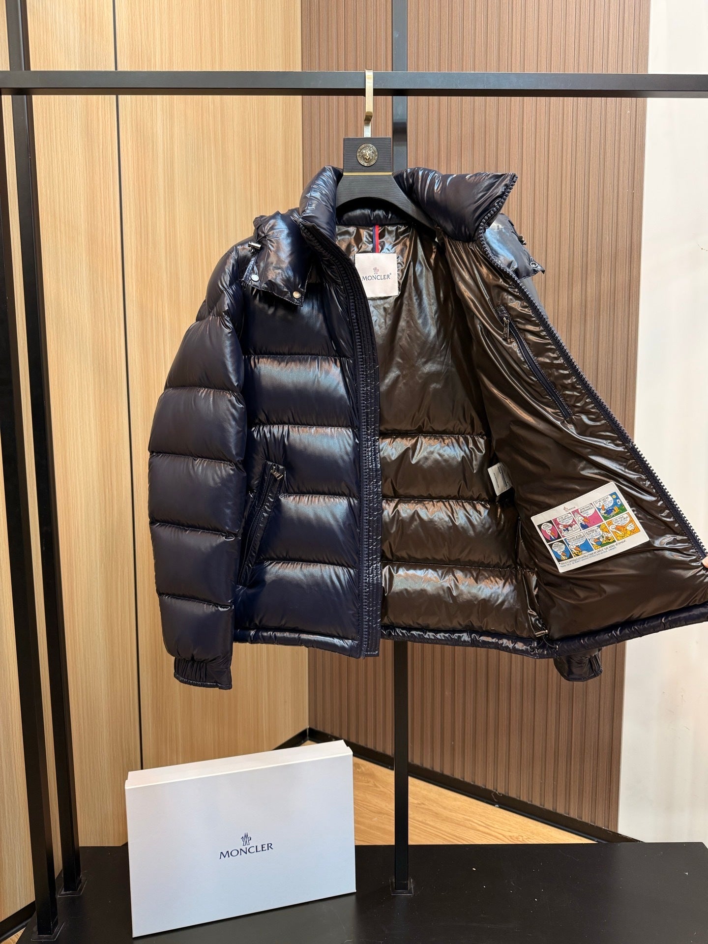 Women Deep Navy Blue Puffer Jacket