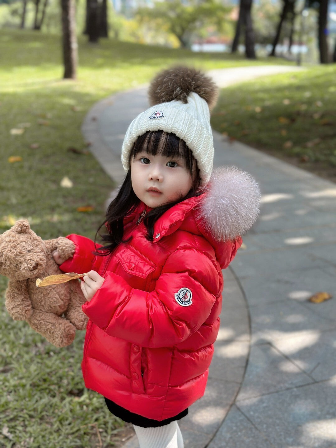 Children's Red Puffer Jacket