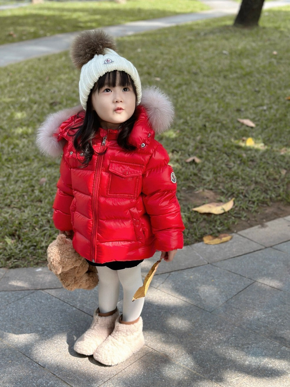 Children's Red Puffer Jacket
