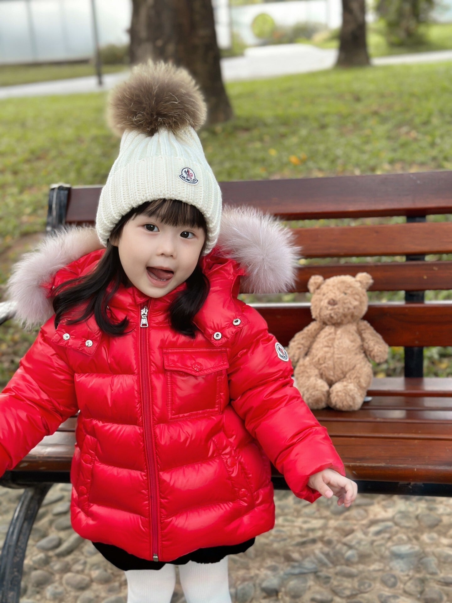 Children's Red Puffer Jacket