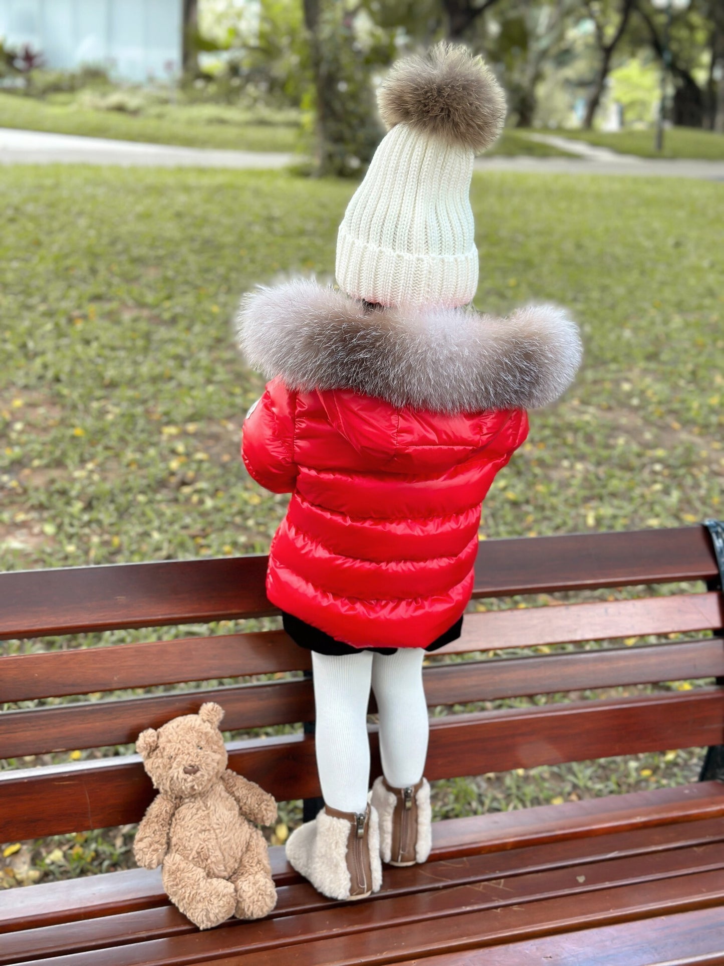 Children's Red Puffer Jacket