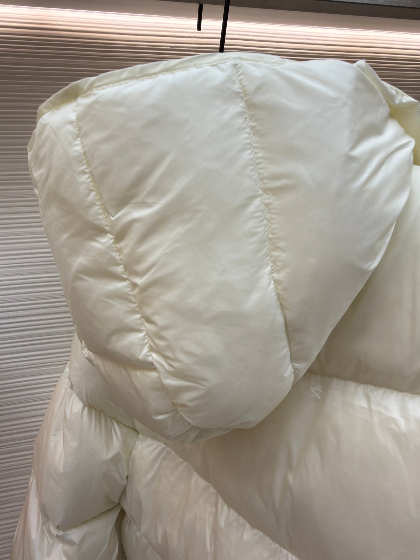 Monc Cyclone 2-in-1 Glossy Down Jacket and Vest in Cream