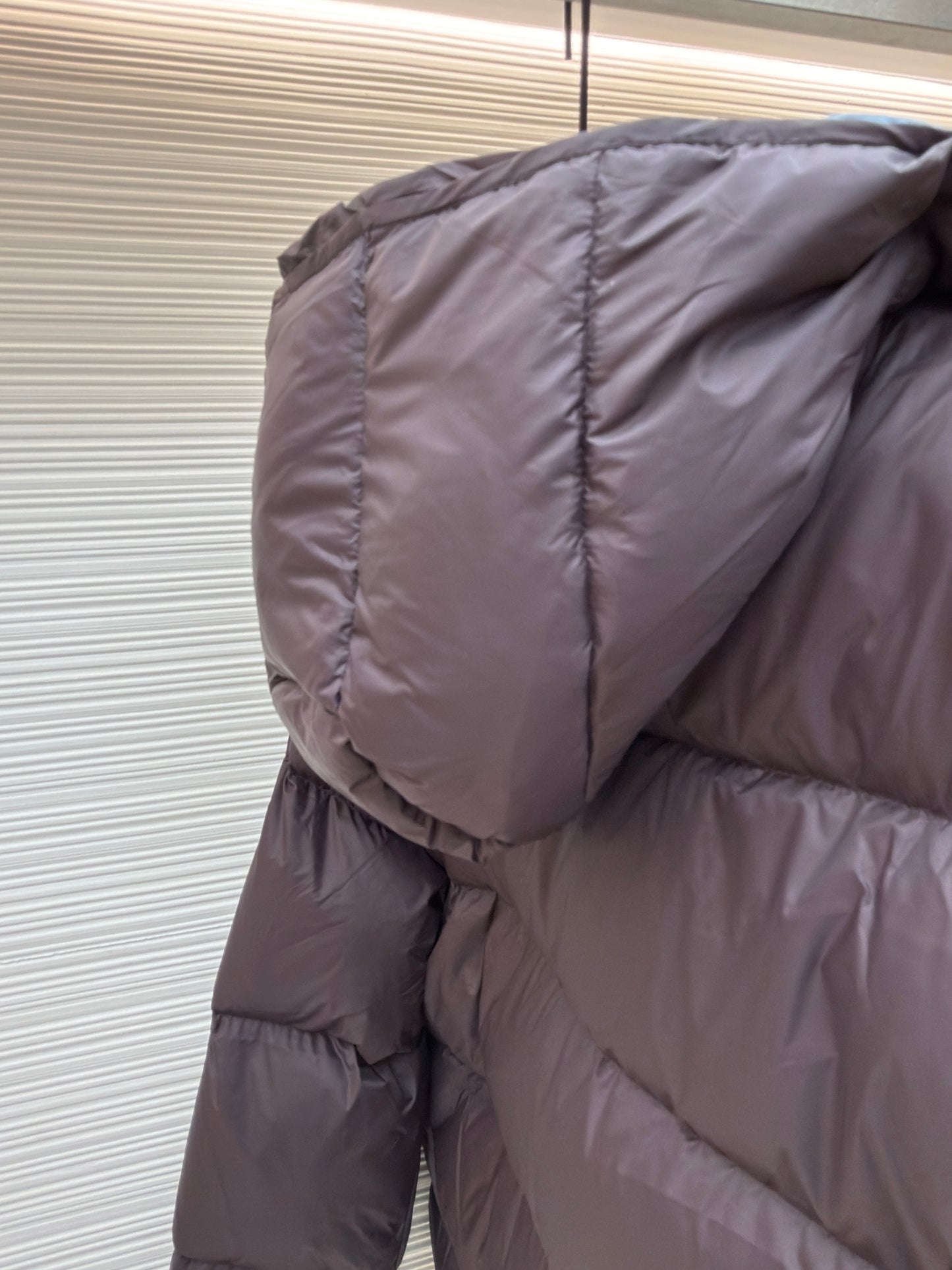 Monc Cyclone 2-in-1 Down Jacket and Vest in Brown with Blue Hood
