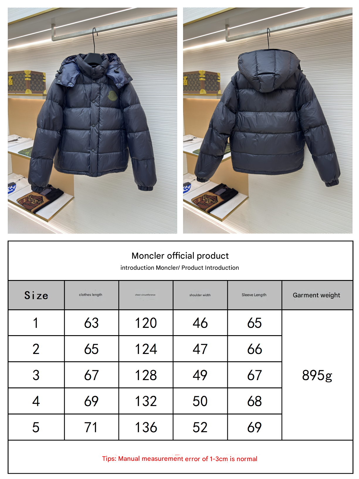 Monc 2 in 1 'Cyclone' Down Men Jacket