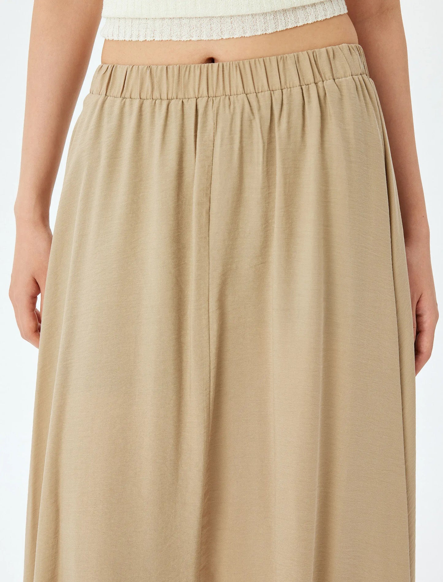 Effortless Modal Mink Maxi Skirt