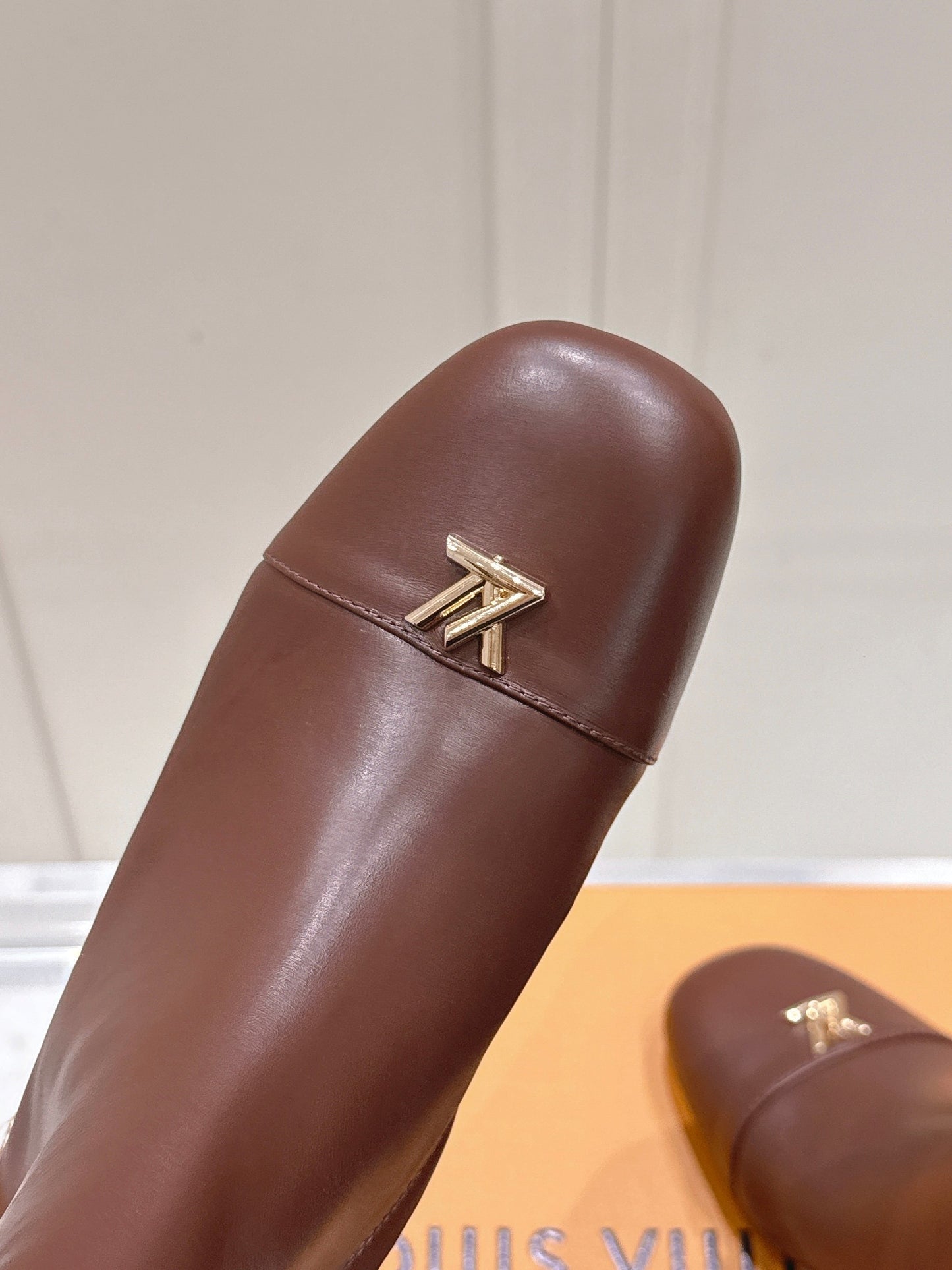 LV Berlin Ankle Boot – Chocolate Brown "Second-Skin" Calfskin