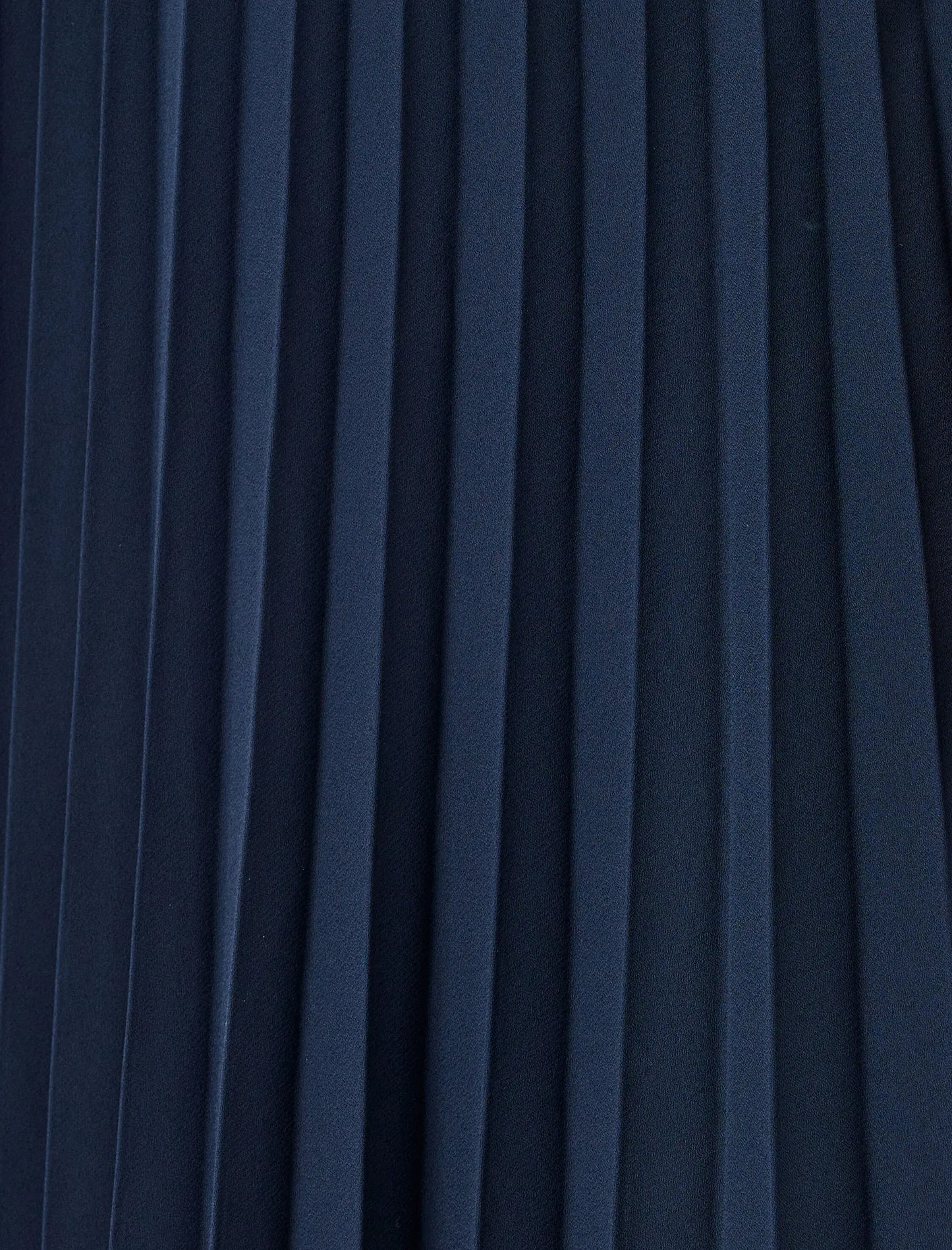 Versatile Pleated Navy Blue Midi Skirt