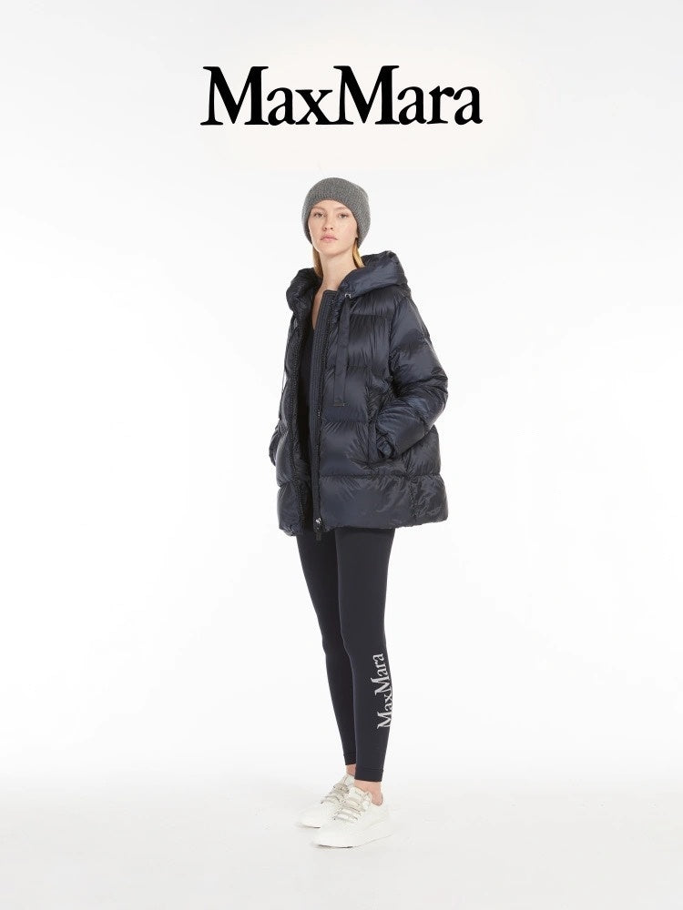 Enfant "Maya" Urban Black Puffer Jacket with Hood