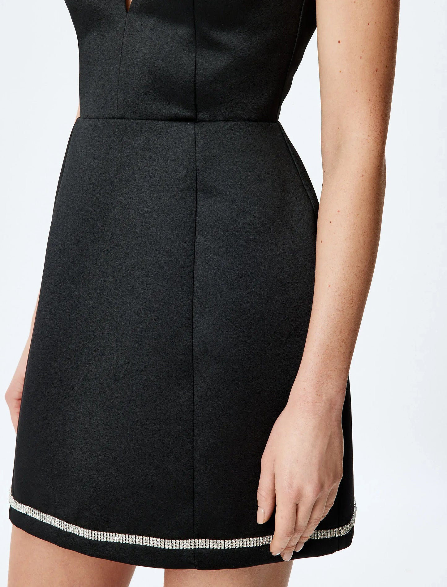 Sparkle and Shine A-Line Black Mini Dress