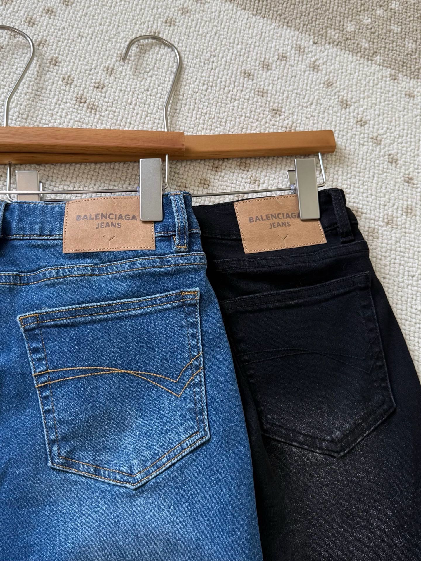 Flared Raw-Hem Jeans – Heavyweight Vintage Denim with Deconstructed Frayed Hems