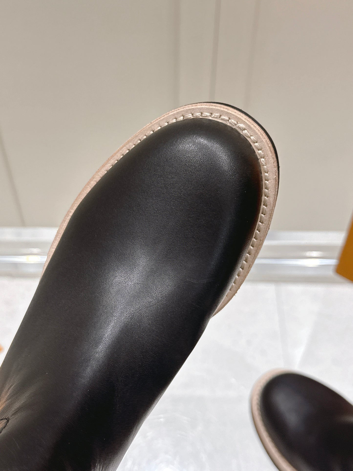 LV Mallo Knee-High Rider Boot – Noir Deep Satin-Black French Calf Leather Riding Boots