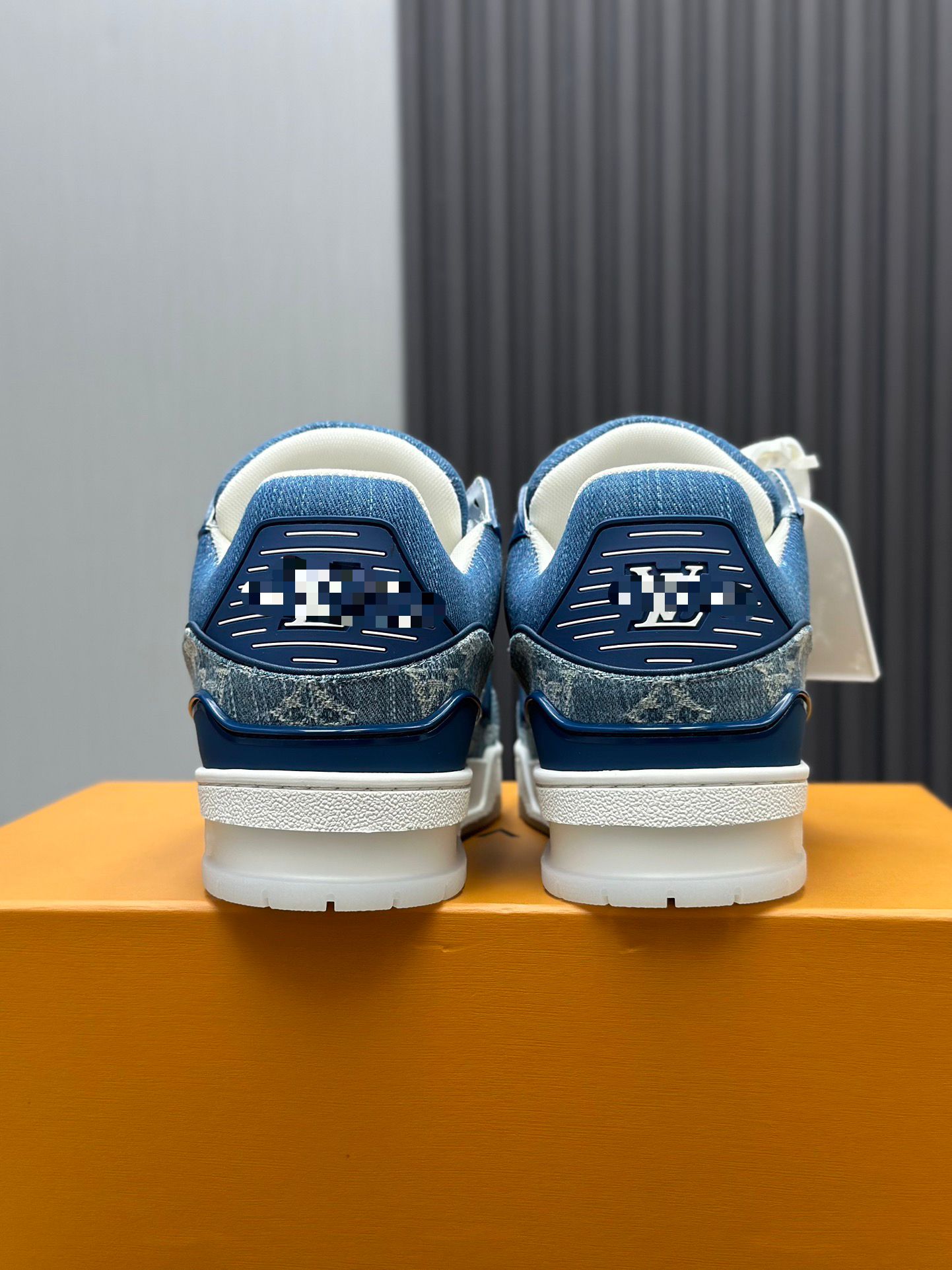 Blue Denim Trainer Sneaker – White Sole Edition