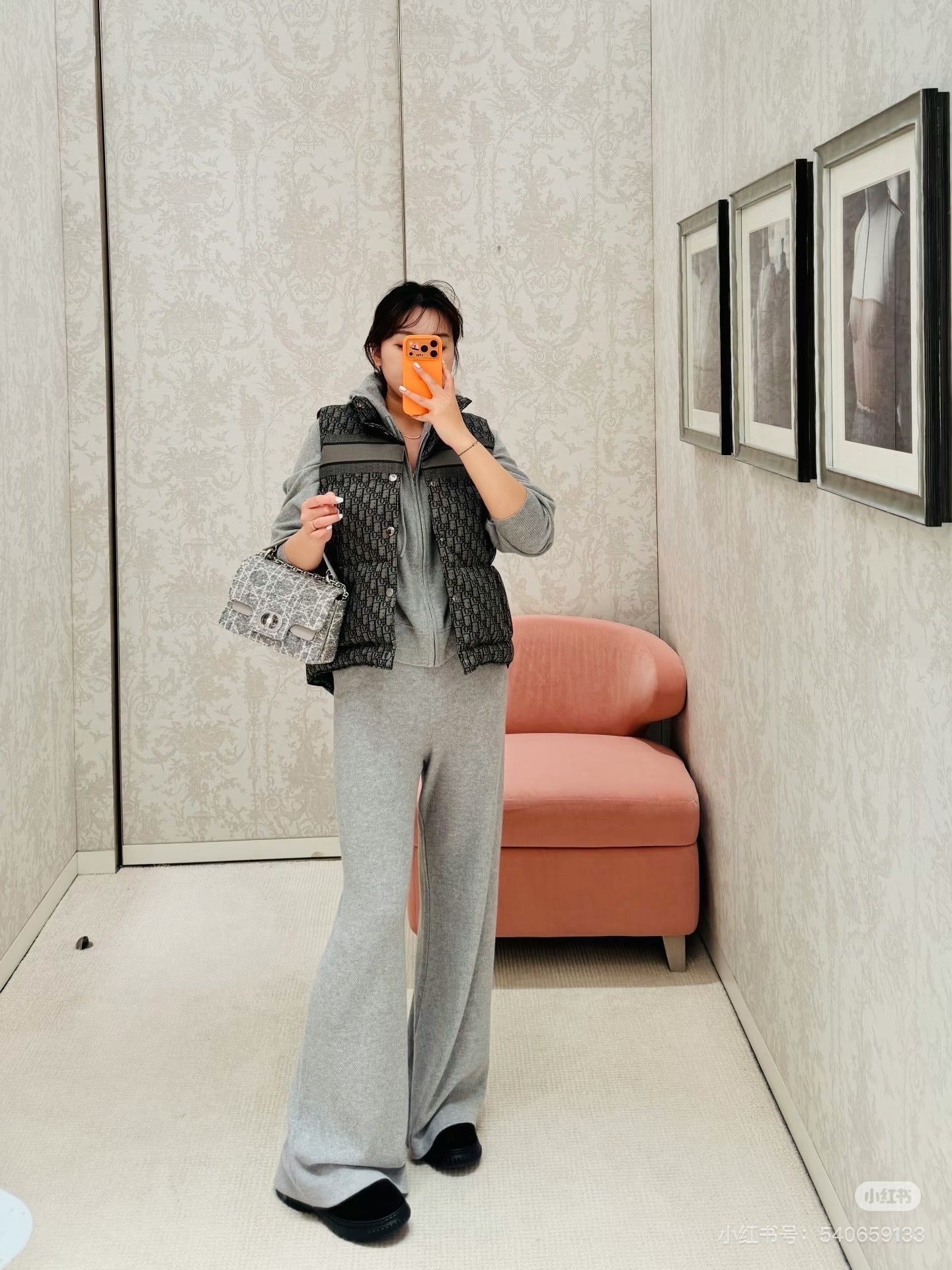 Alps CD Reversible Oblique Puffer Vest - Blue & White Technical Taffeta