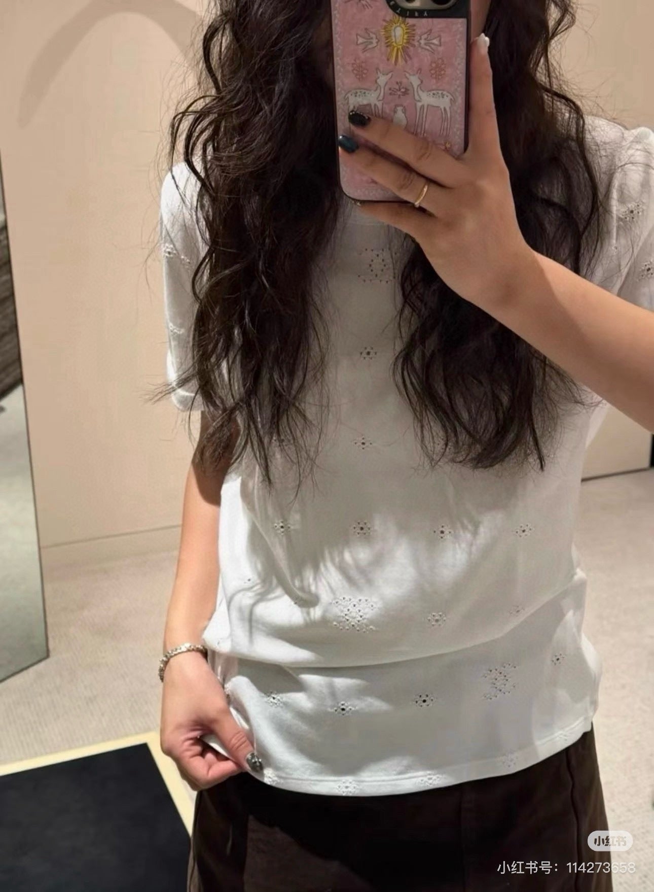 Ribbed Eyelet Knit CC Tank Top – Crisp White Breathable Cotton Pointelle Scoop-Neck Top