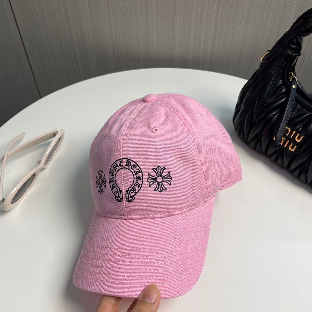 CH Horseshoe Plus Baseball Cap – Bubblegum Pink Cotton Canvas