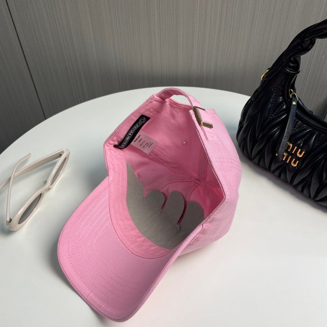 CH Horseshoe Plus Baseball Cap – Bubblegum Pink Cotton Canvas