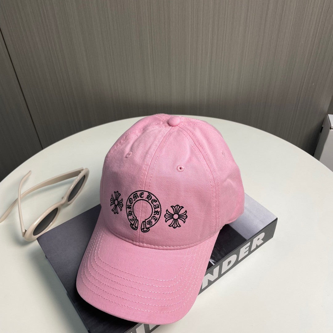 CH Horseshoe Plus Baseball Cap – Bubblegum Pink Cotton Canvas
