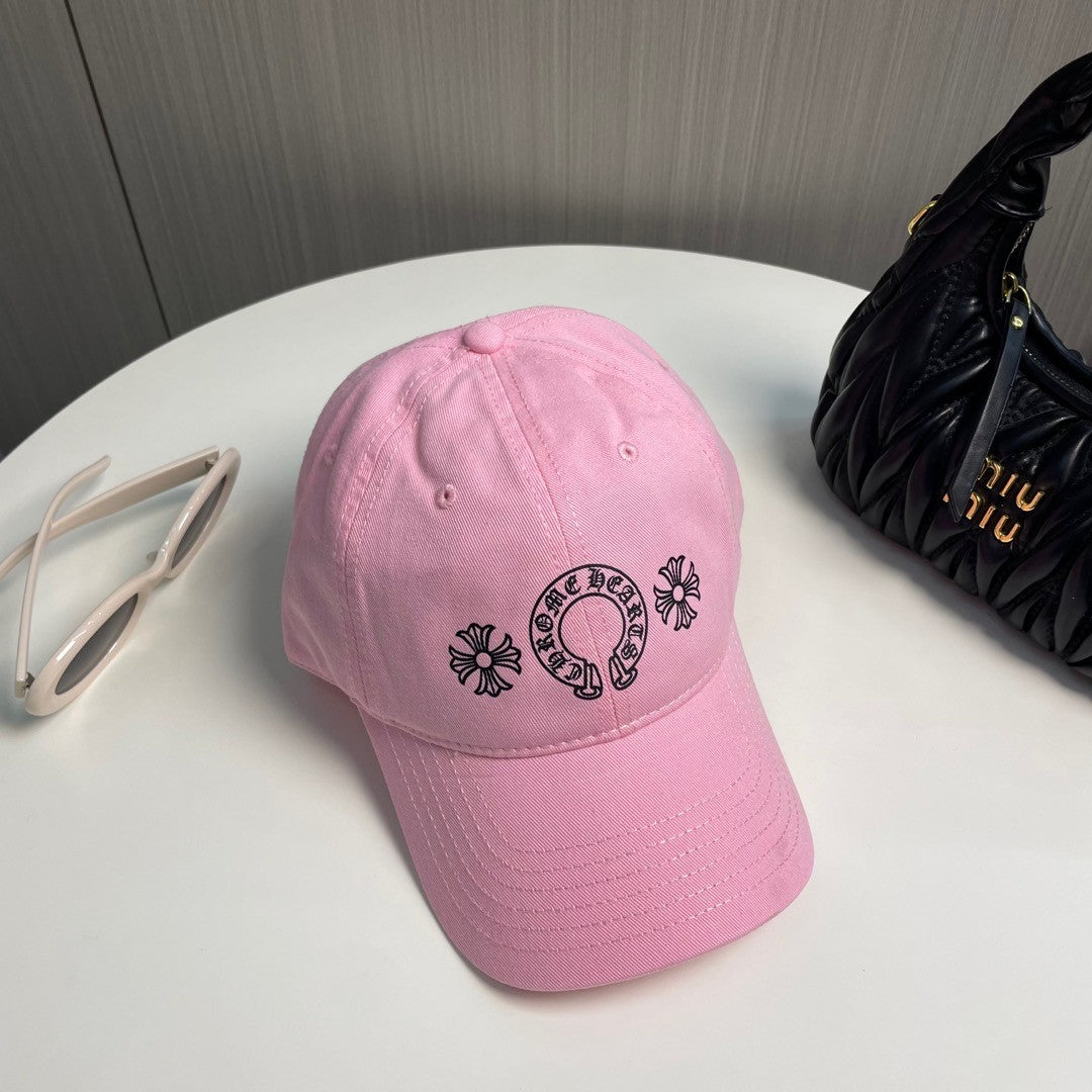 CH Horseshoe Plus Baseball Cap – Bubblegum Pink Cotton Canvas