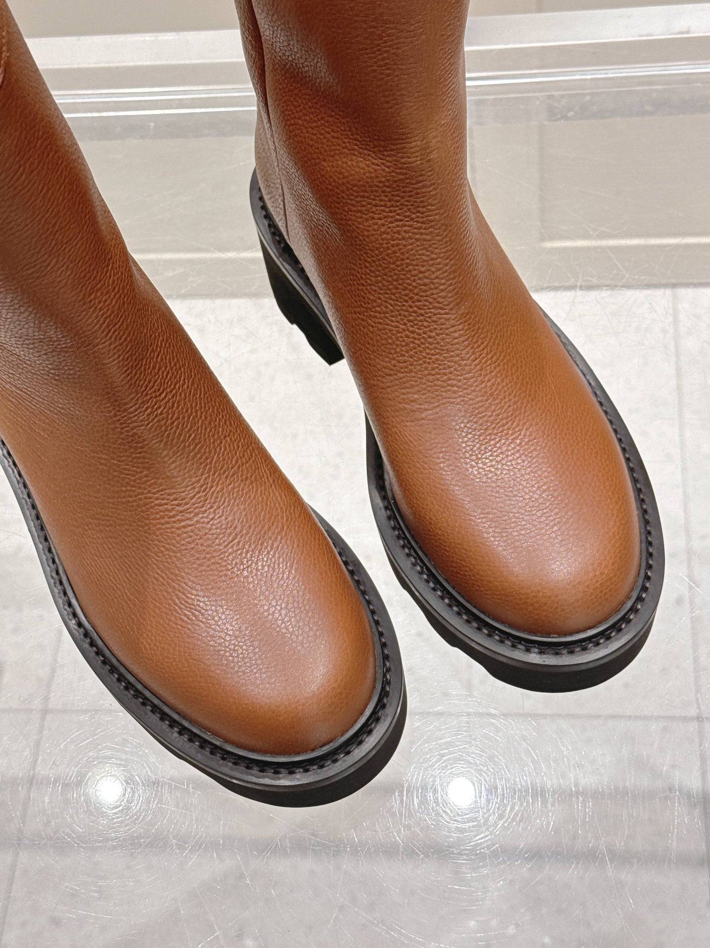 LV Beaubourg Ankle Boots – Tan Brown Pebble-Grained Goatskin Combat Boots