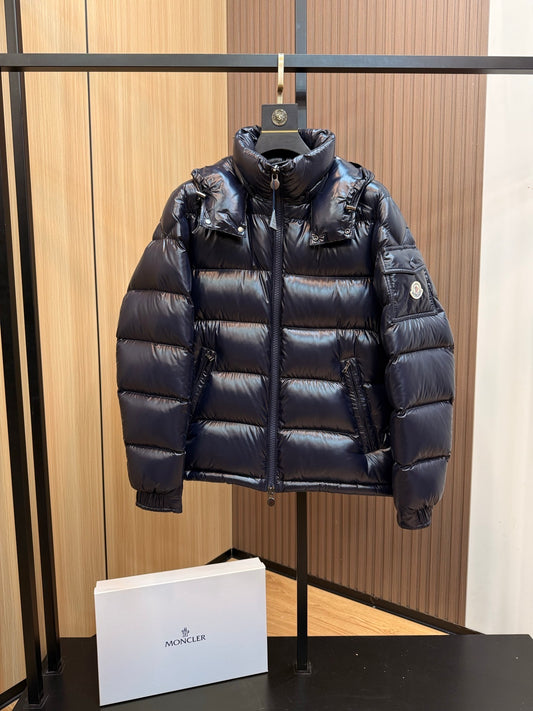 Women Deep Navy Blue Puffer Jacket