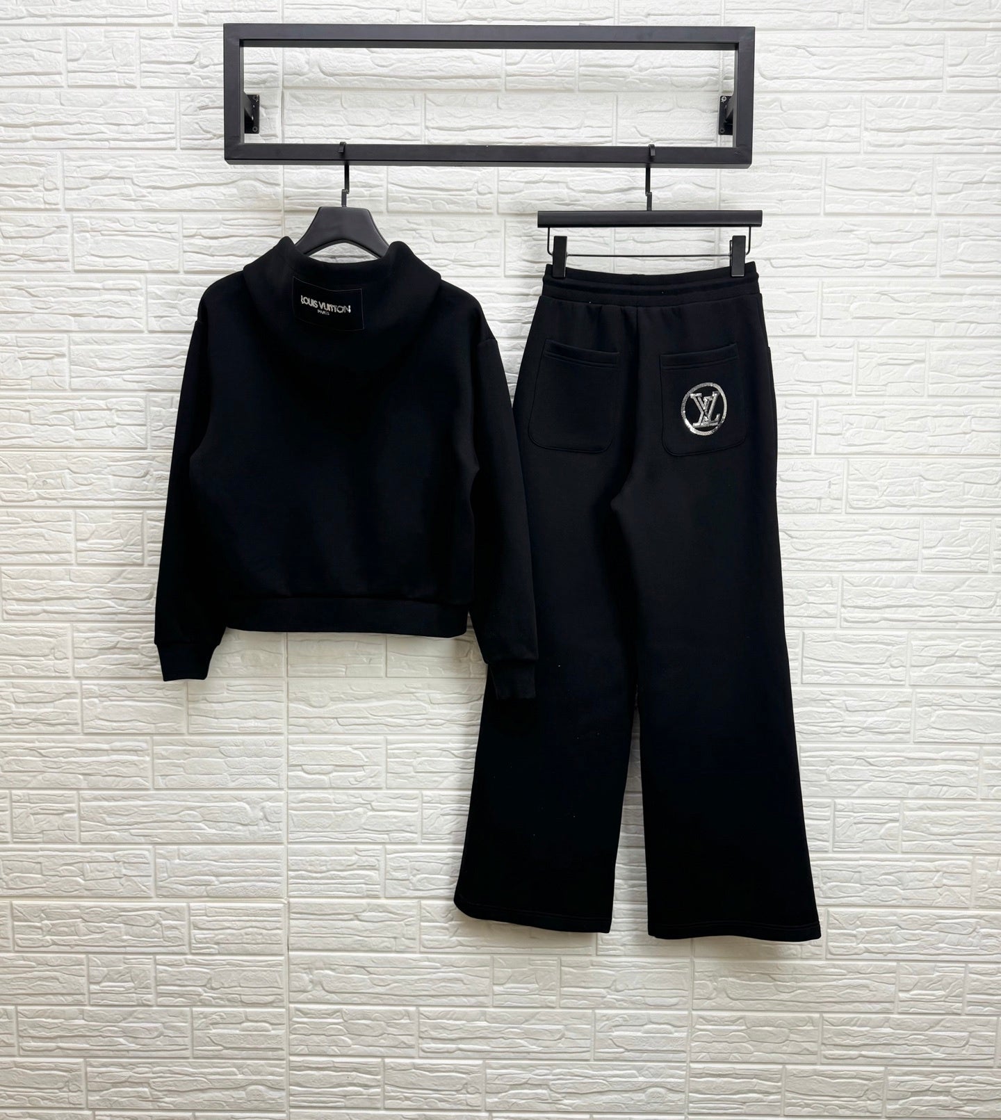 LV Embellished Cotton-Jersey Tracksuit