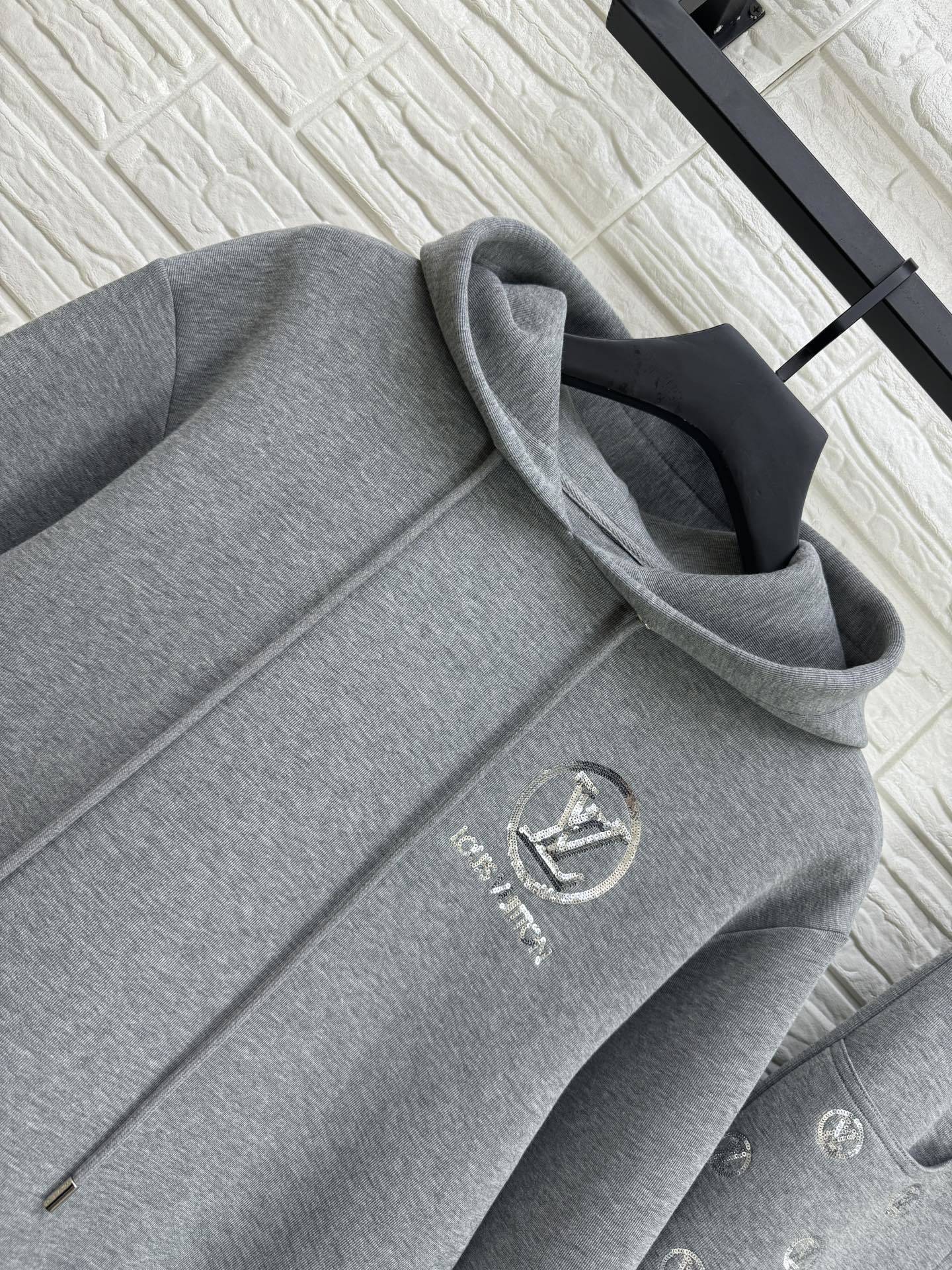 LV Embellished Cotton-Jersey Tracksuit