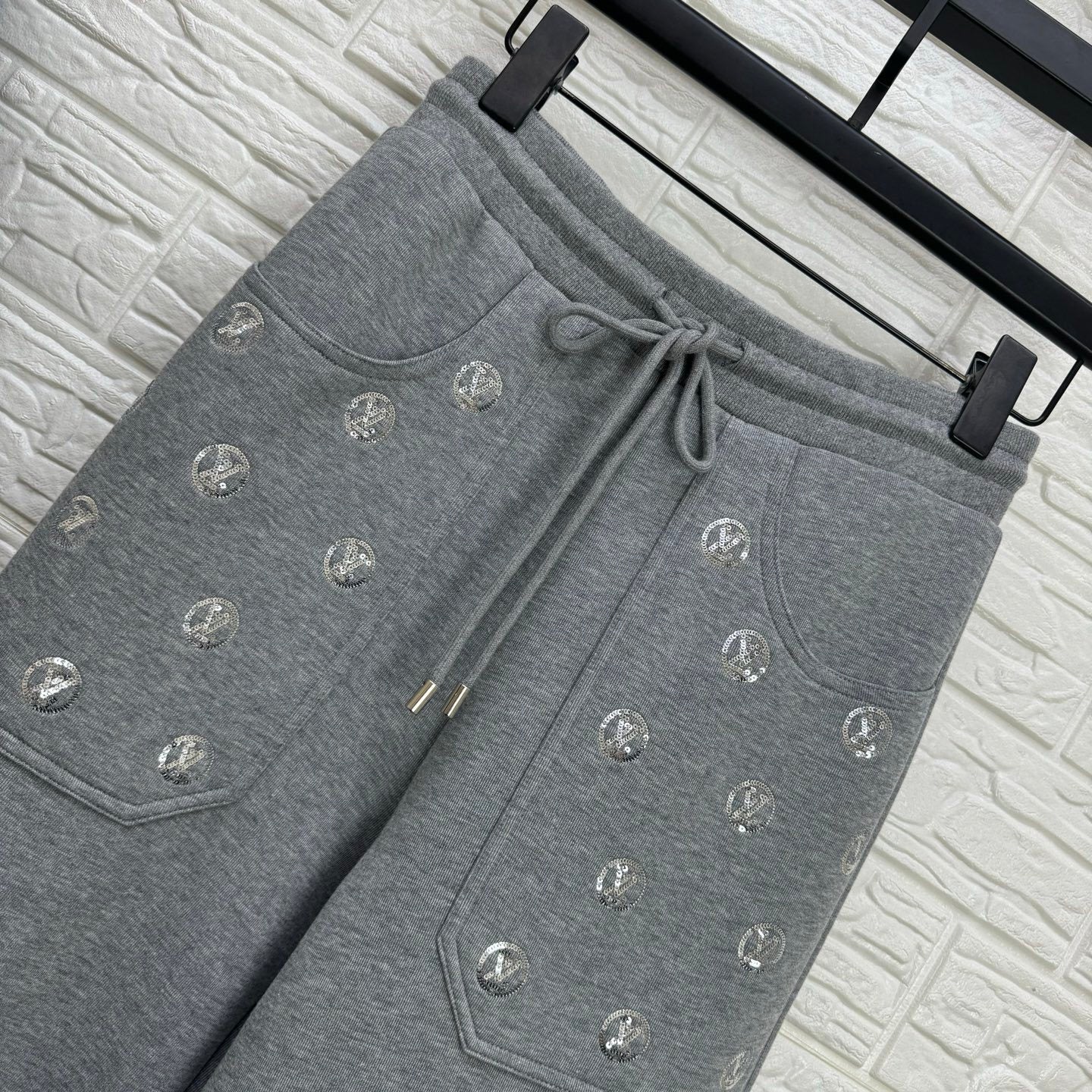 LV Embellished Cotton-Jersey Tracksuit