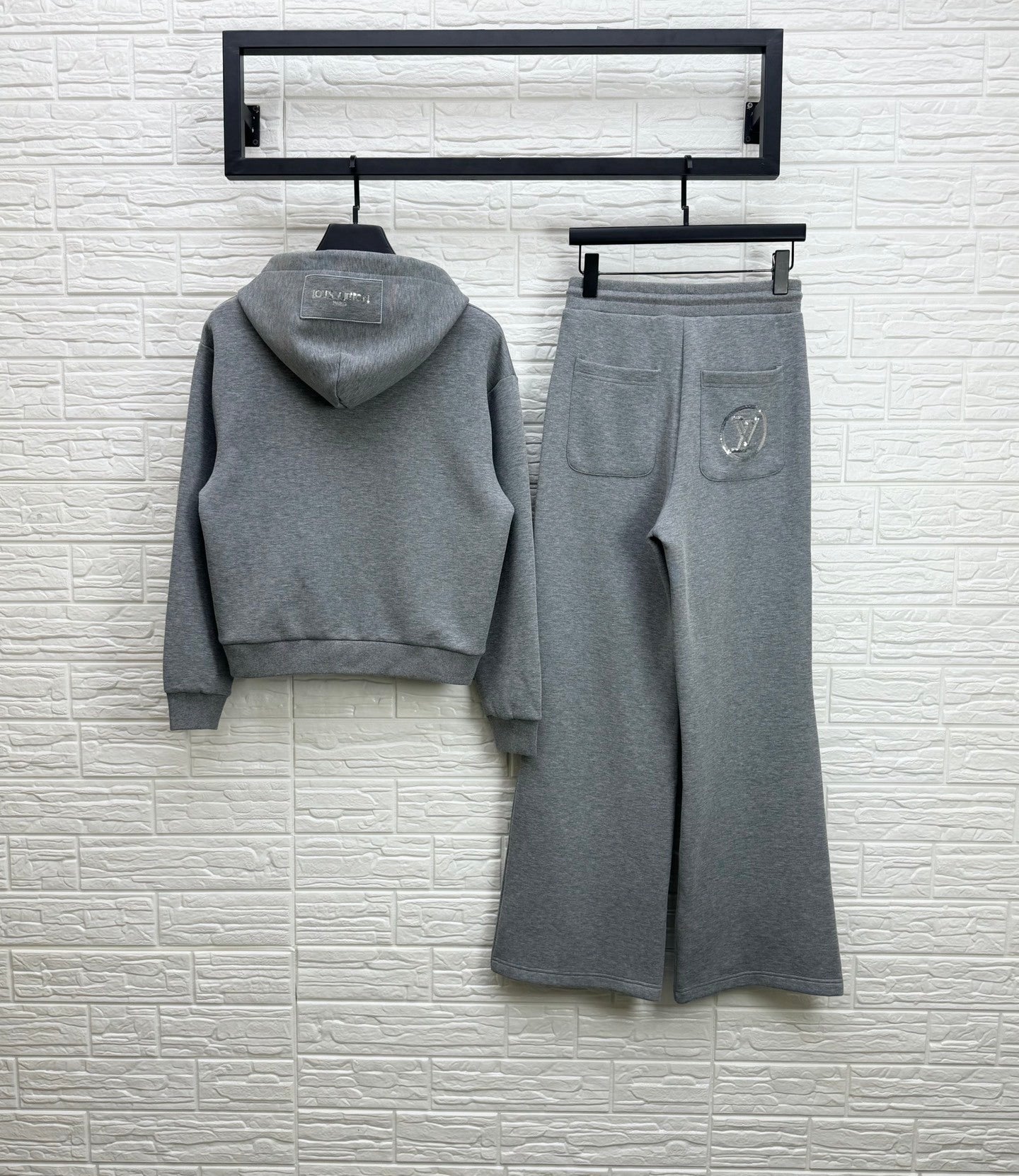 LV Embellished Cotton-Jersey Tracksuit