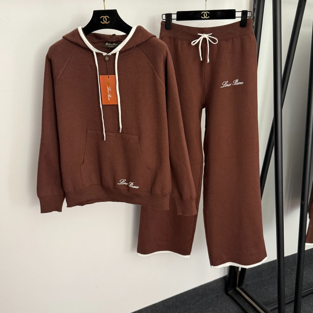 Cashmere-Cotton Zip Hoodie & Sweatpants – Italian-Made Relaxed Luxury Set