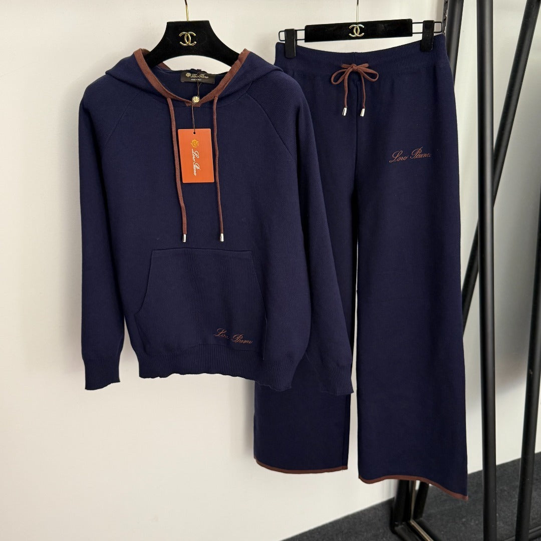 Cashmere-Cotton Zip Hoodie & Sweatpants – Italian-Made Relaxed Luxury Set