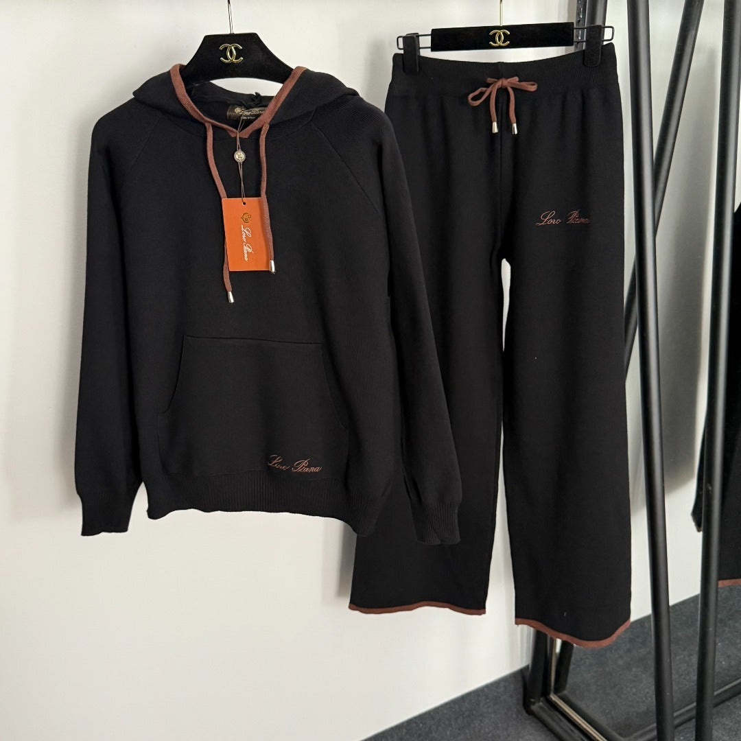 Cashmere-Cotton Zip Hoodie & Sweatpants – Italian-Made Relaxed Luxury Set