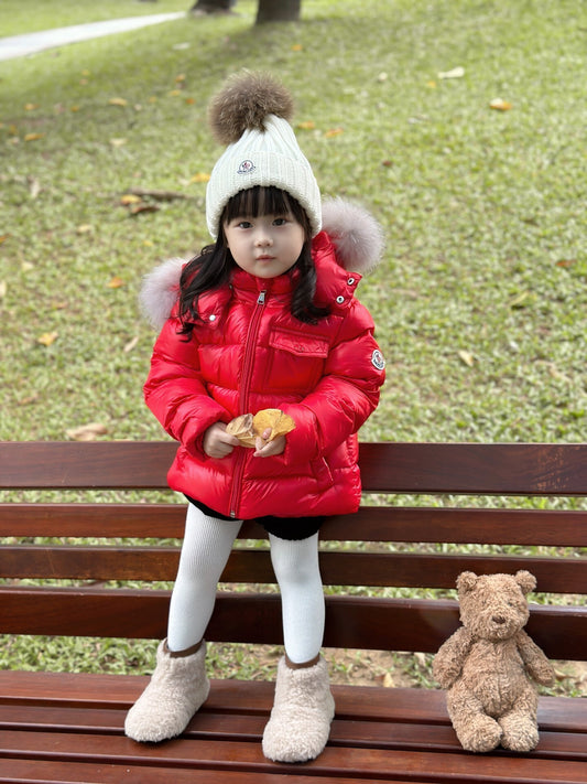 Children's Red Puffer Jacket