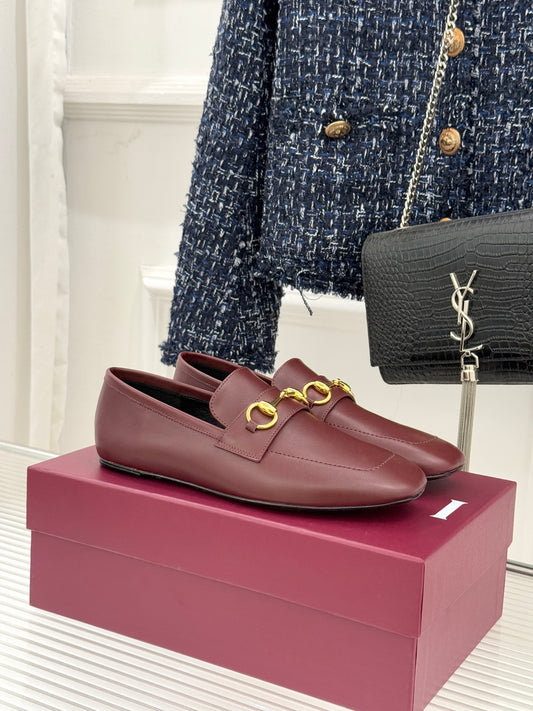 GG Horsebit 1953 Loafers – Burgundy Calfskin with Gold-Tone Hardware