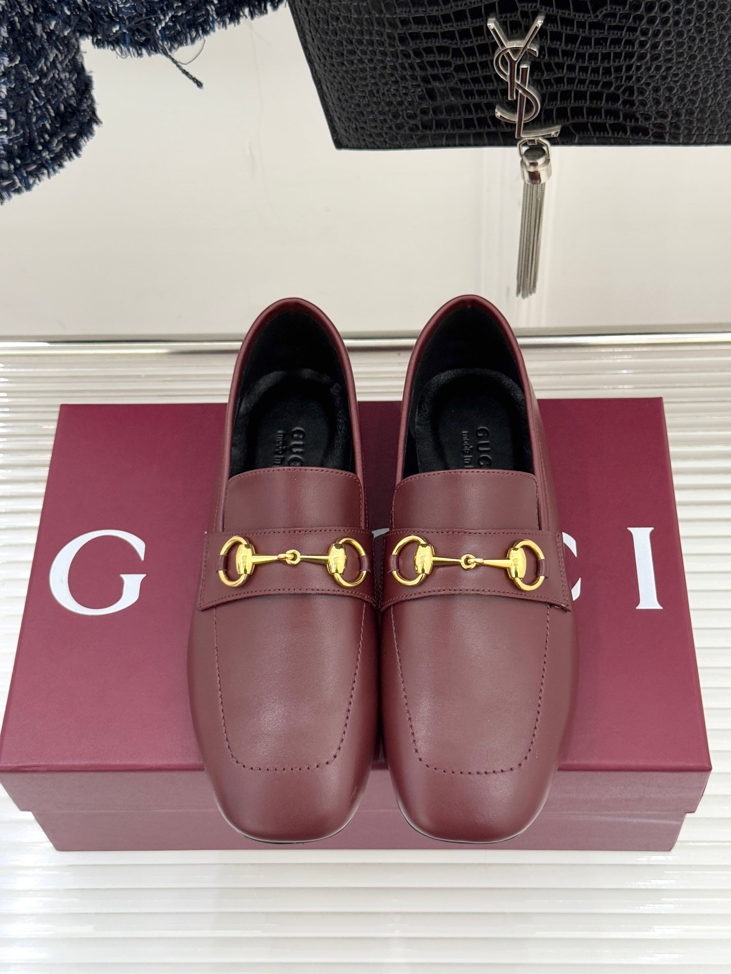 GG Horsebit 1953 Loafers – Burgundy Calfskin with Gold-Tone Hardware