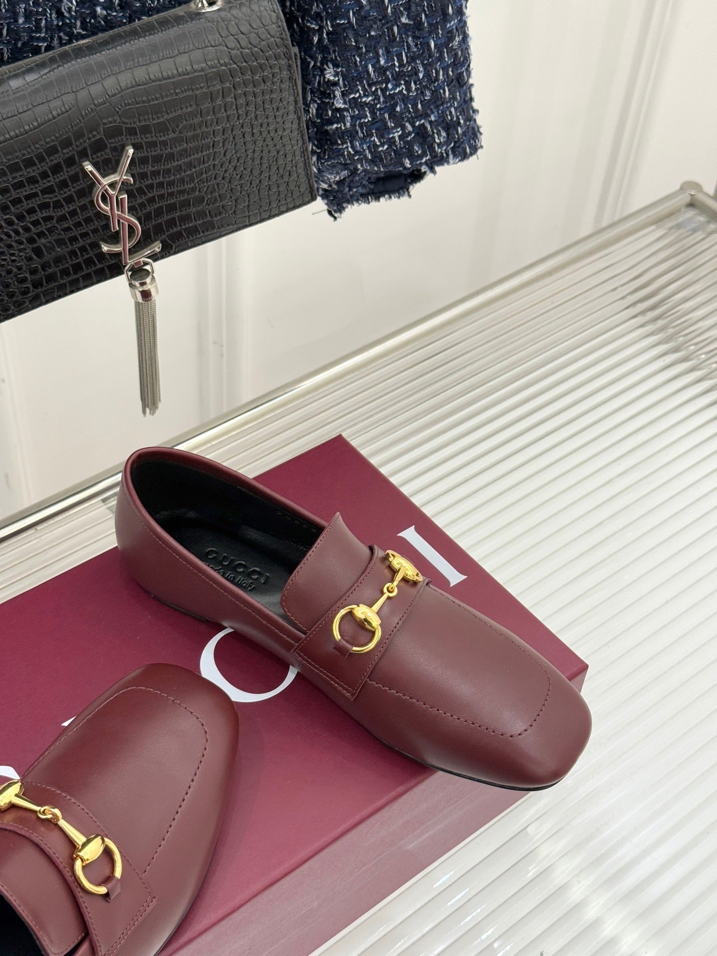 GG Horsebit 1953 Loafers – Burgundy Calfskin with Gold-Tone Hardware