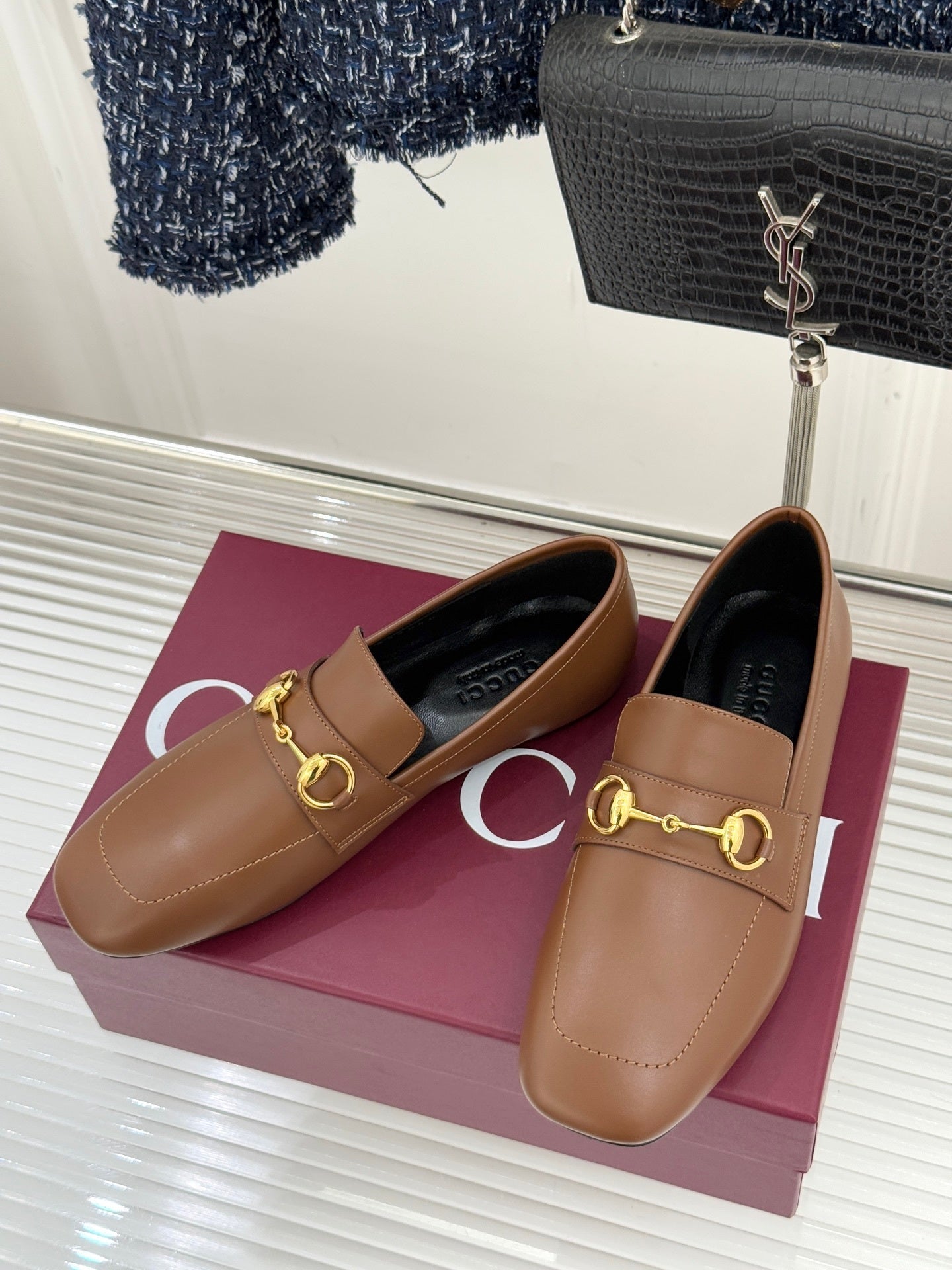 Jordaan Loafer – Rich Brown Calfskin with Slim Gold-Tone Horsebit
