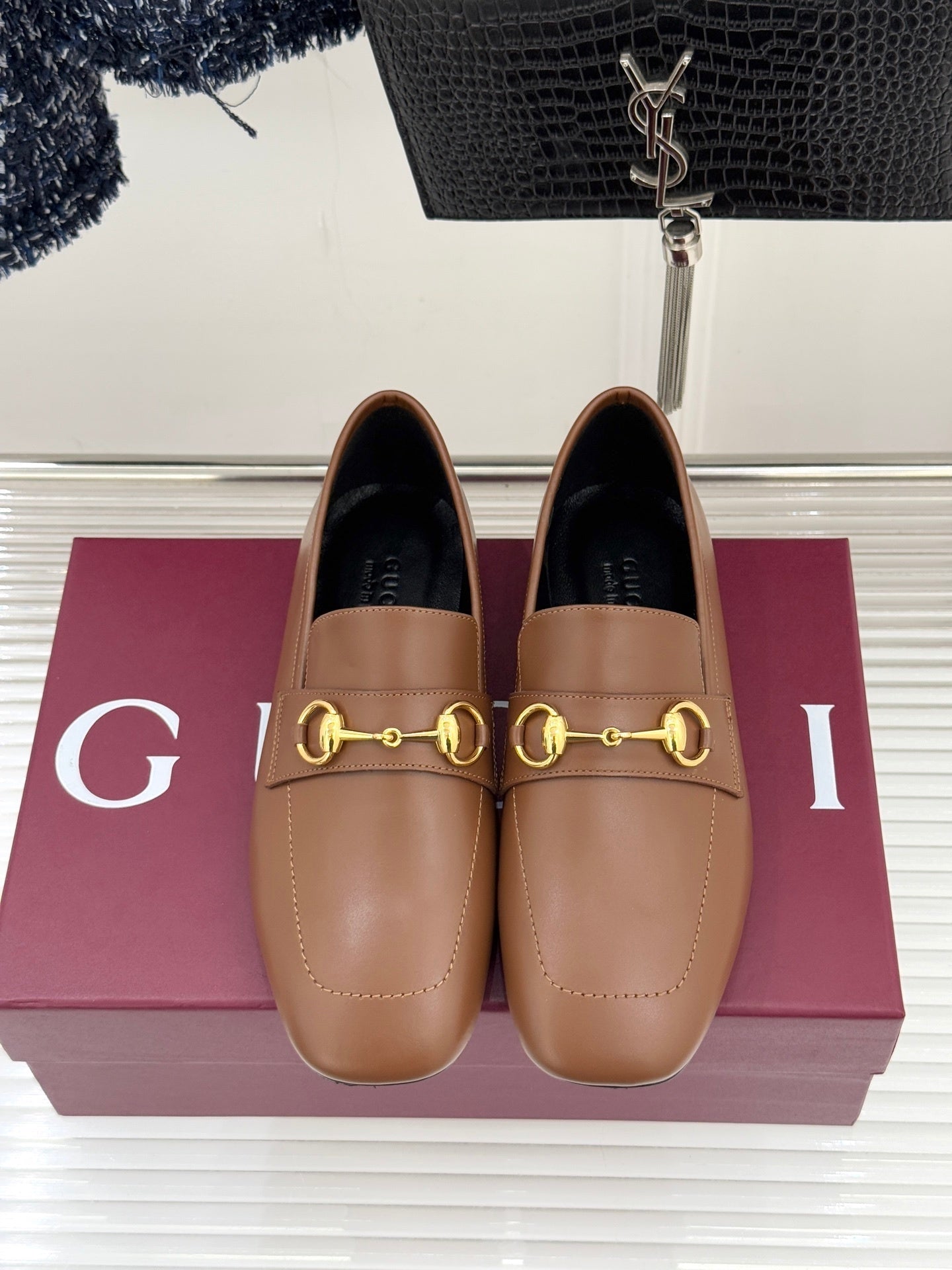 Jordaan Loafer – Rich Brown Calfskin with Slim Gold-Tone Horsebit