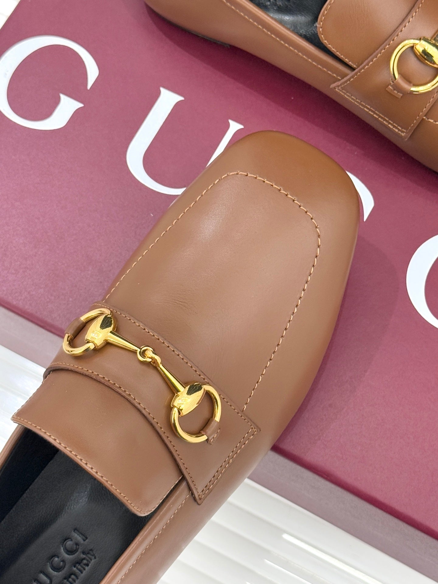 Jordaan Loafer – Rich Brown Calfskin with Slim Gold-Tone Horsebit