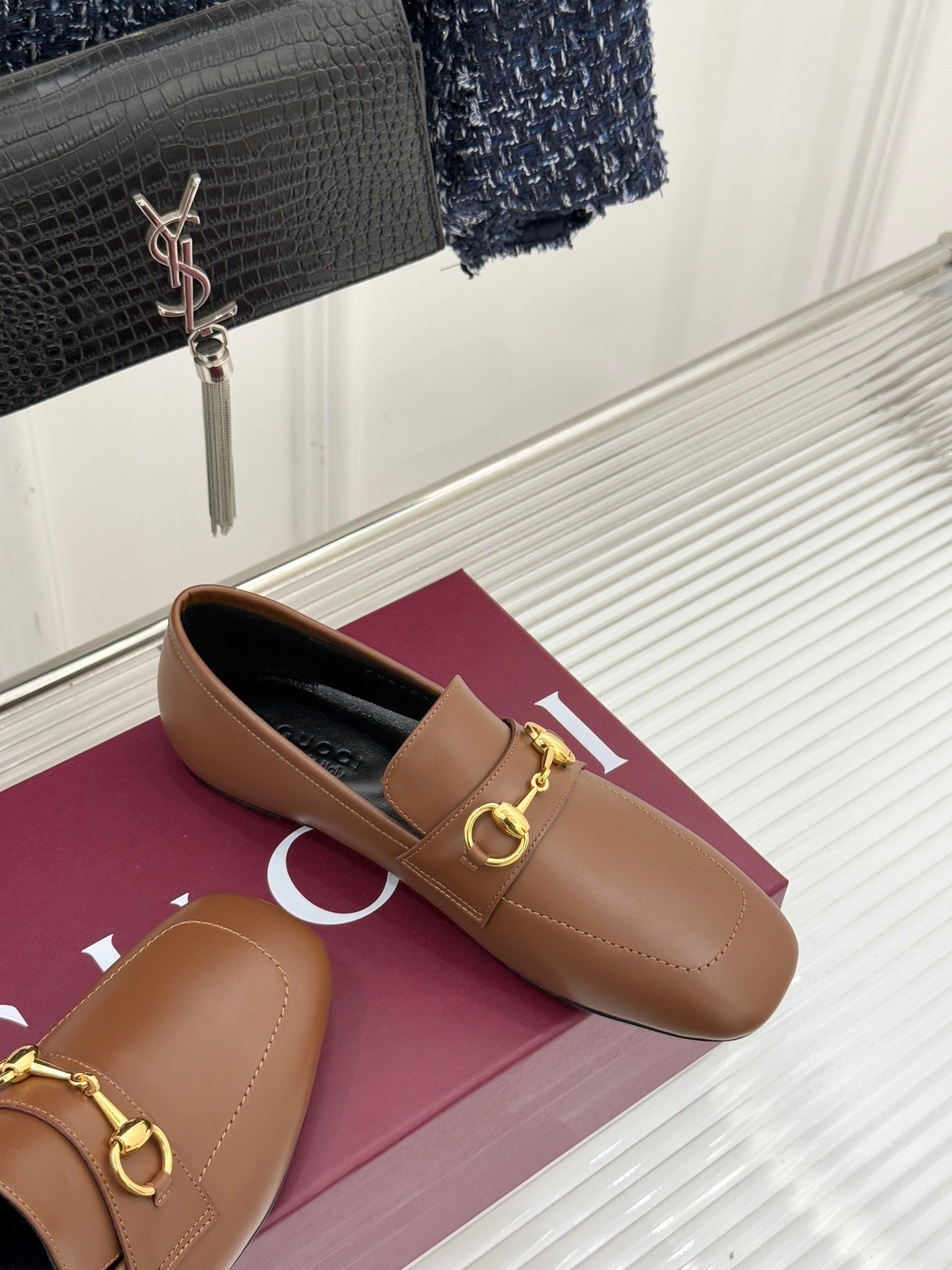 Jordaan Loafer – Rich Brown Calfskin with Slim Gold-Tone Horsebit