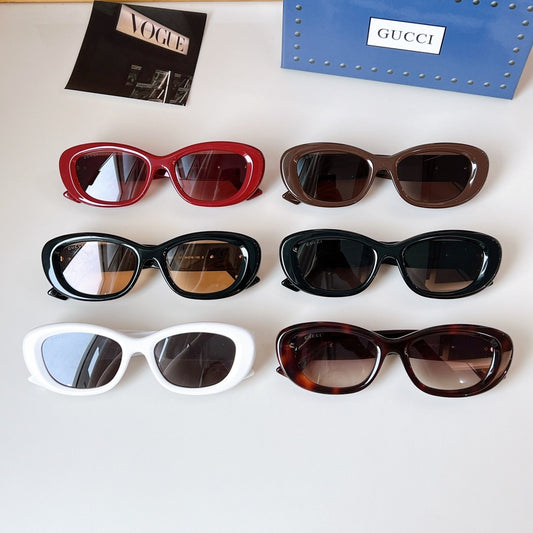 GG1829SK Sunglasses – Oval Cat-Eye Acetate with Running GG Temple Logo