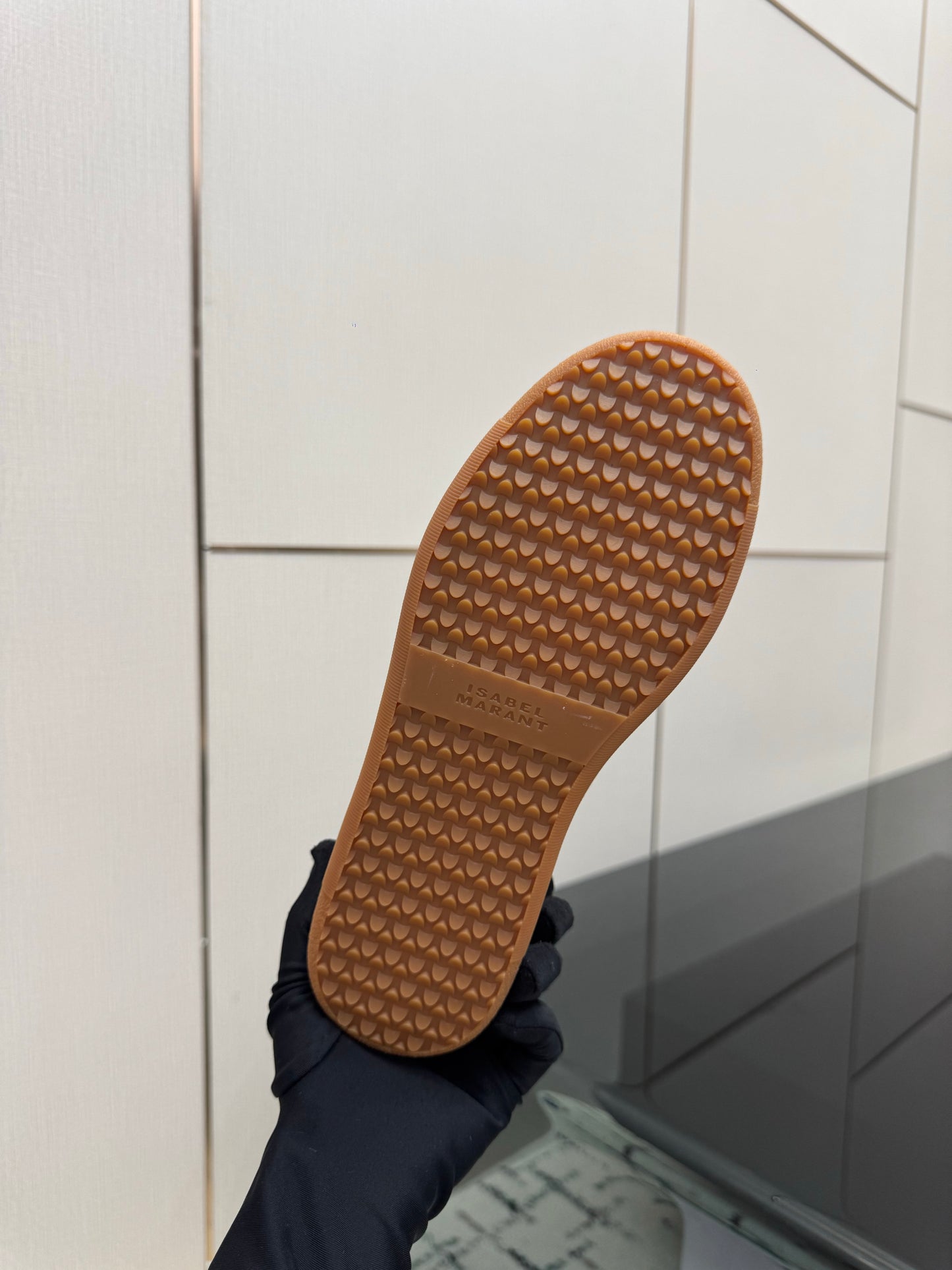 Cognac Suede Sneakers – Brushed Calfskin Low-Top Retro Court Shoes
