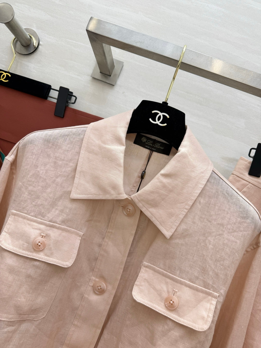 Belted Linen Jacket and Shorts Set – Pure Linen Shirt-Jacket and High-Waisted A-Line Shorts