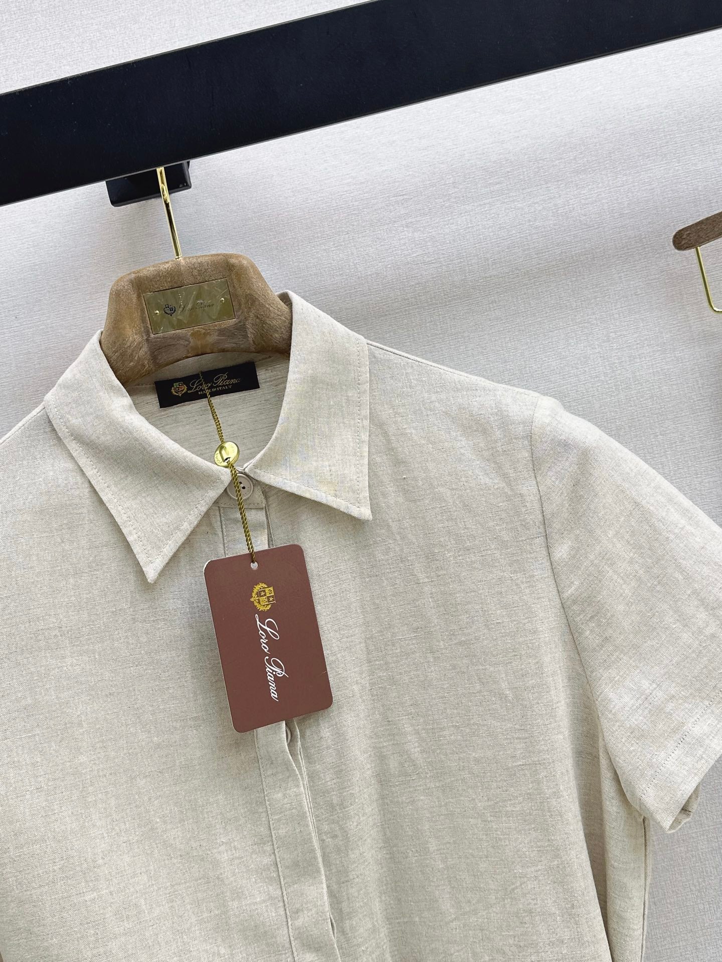 Jondal Linen Set – Raw Oatmeal-Beige Organic Italian Linen Shirt and Pleated Wide-Leg Trousers