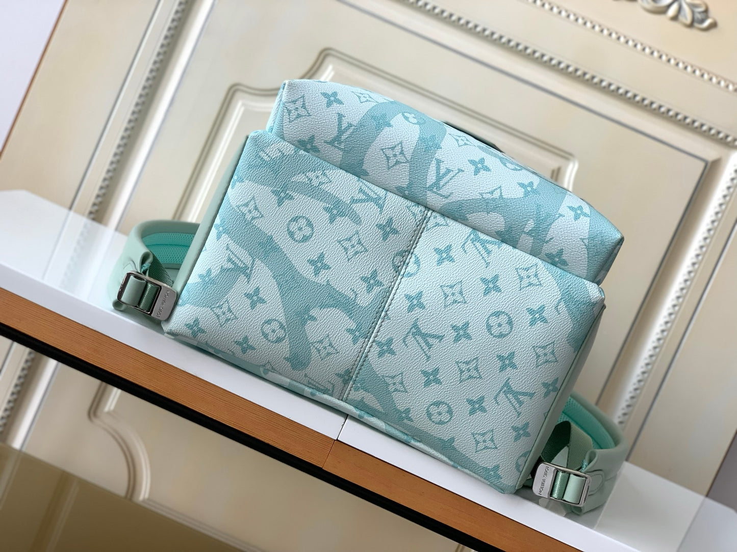 LV Discovery Monogram Aqua Garden Backpack – Mint Green & Seafoam Coated Rucksack