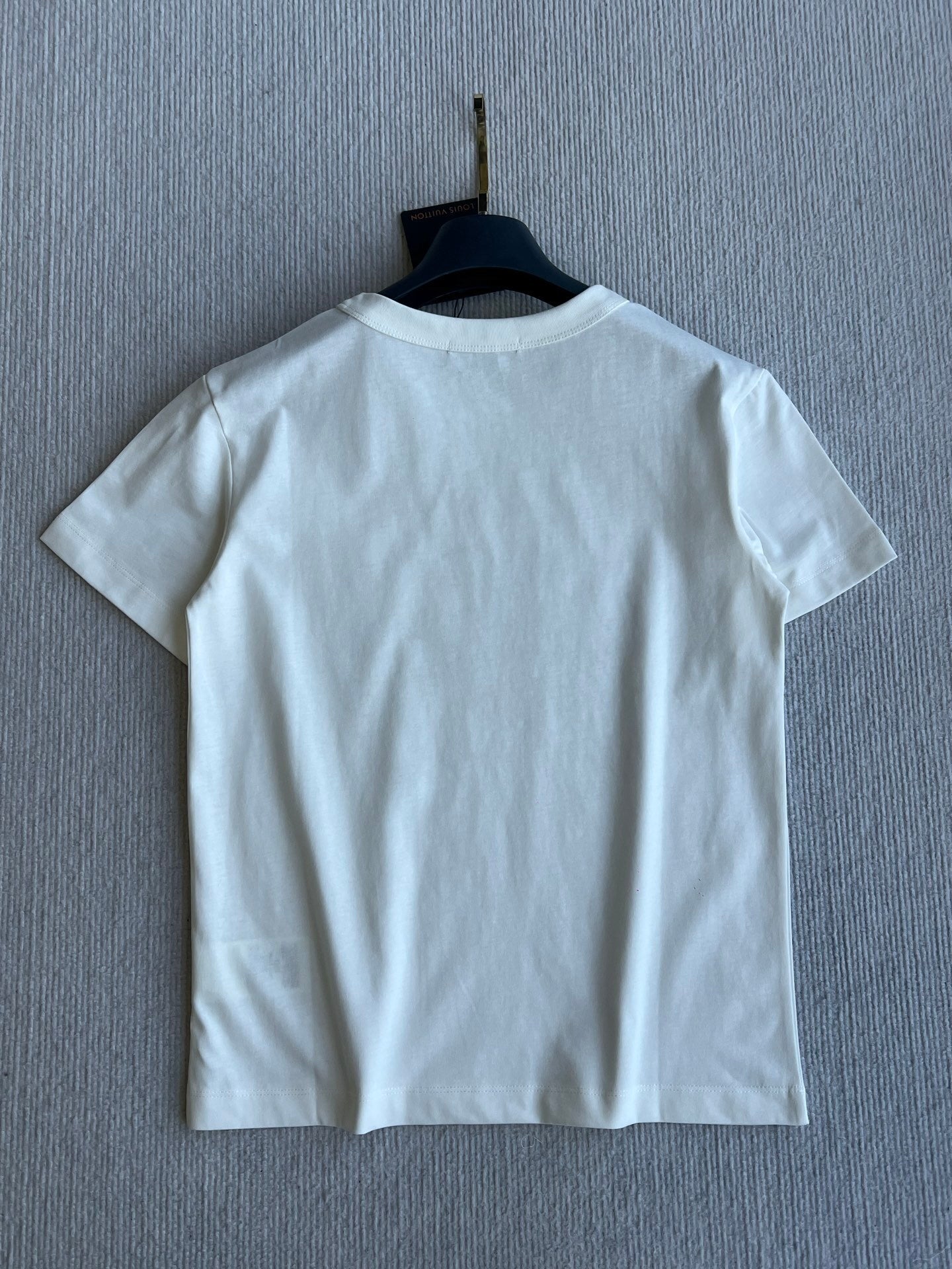 LV Horse Print T-Shirt – Milky White Long-Staple Cotton Crewneck