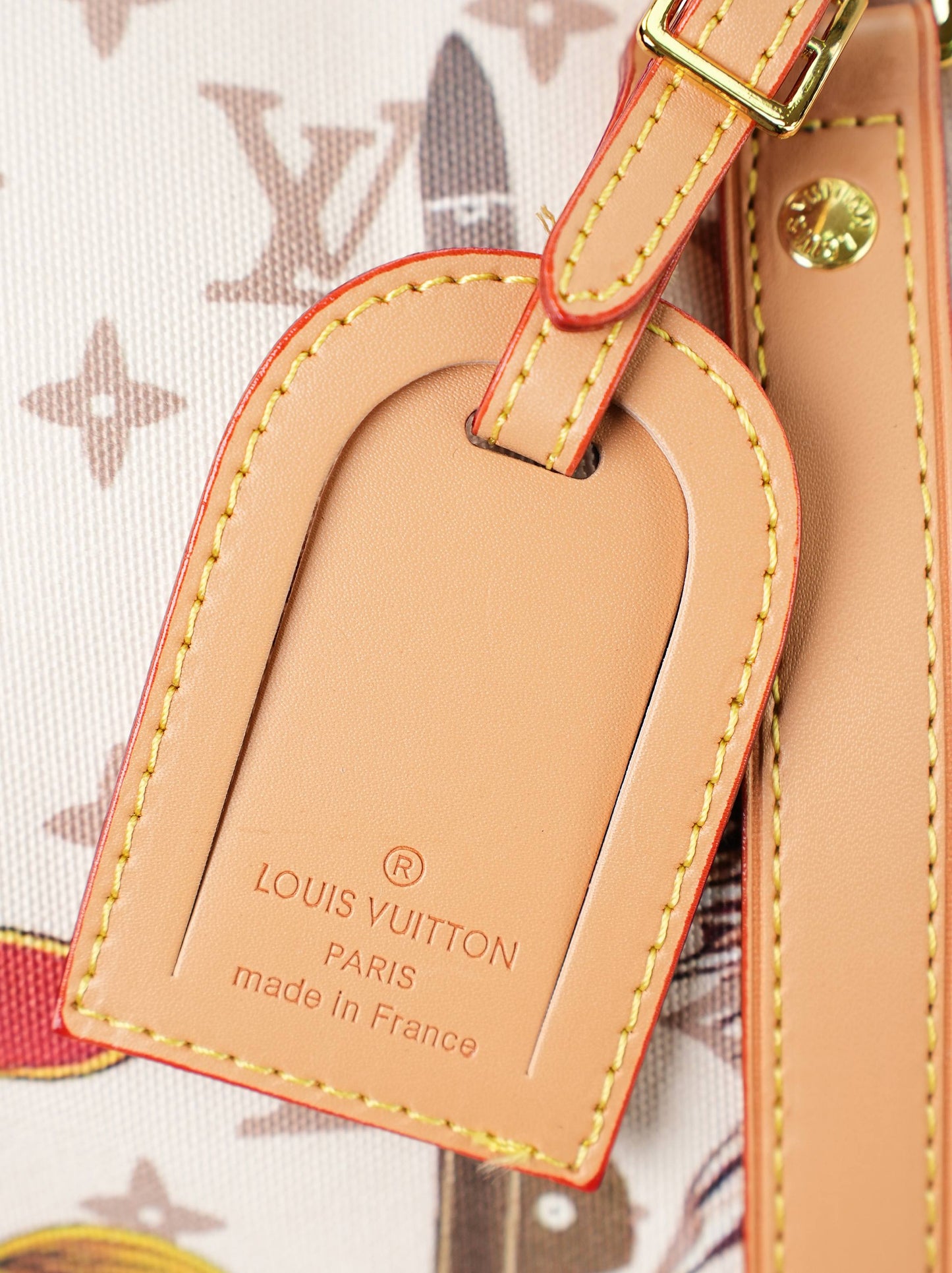 LV Flight Mode Keepall Bandoulière 45 – Monogram Dune Canvas with Vintage Key Motif