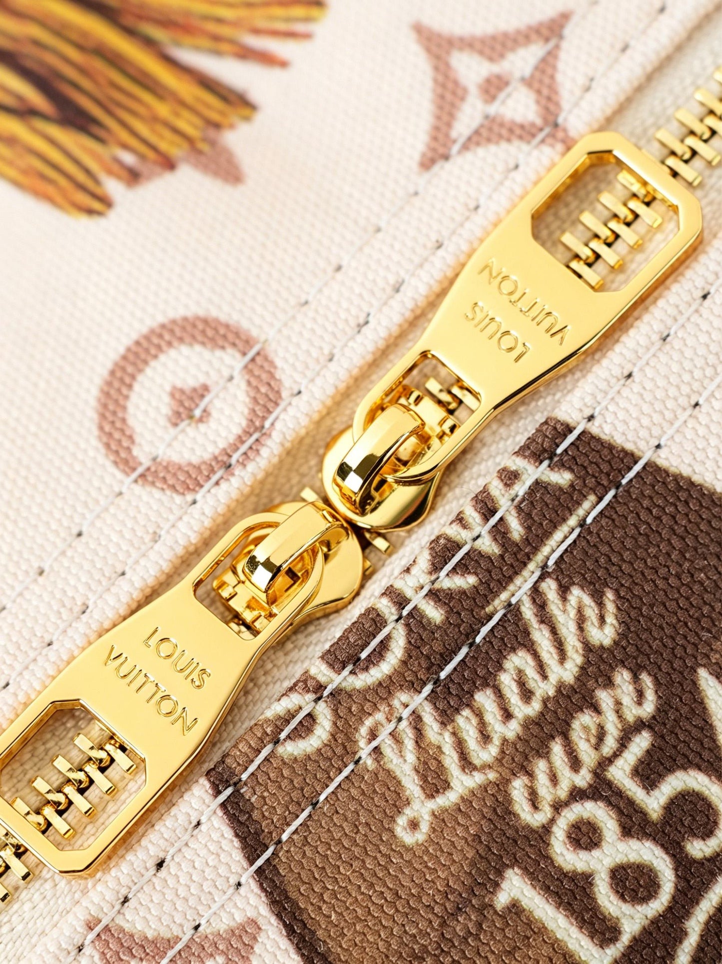 LV Flight Mode Keepall Bandoulière 45 – Monogram Dune Canvas with Vintage Key Motif
