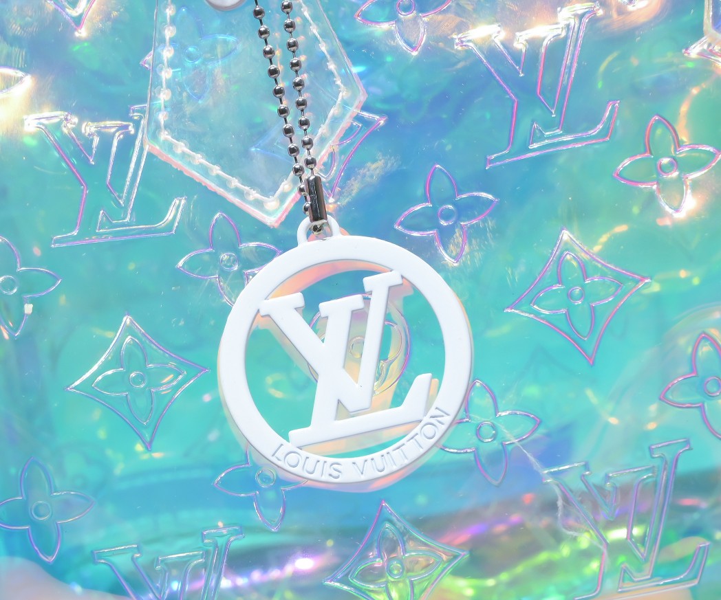 Louis Vuitton Monogram Prism Keepall Bandouliere 50 – Holographic PVC with Clear Resin Chain