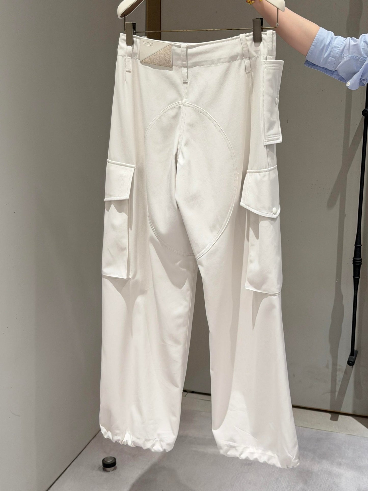 LV Monogram Fil Coupé Pants – Optic White 3D Textured Cut-Thread Cotton Wide-Leg Jeans